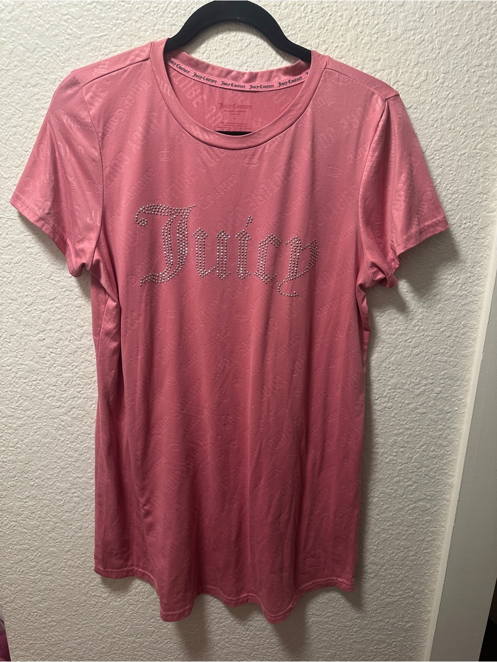 Juicy Couture Pink Rhinestone Logo nightgown